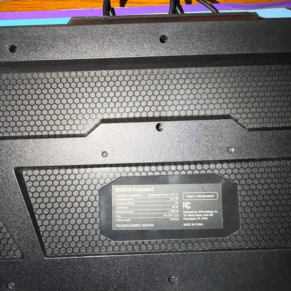 Black Wired Gaming Keyboard